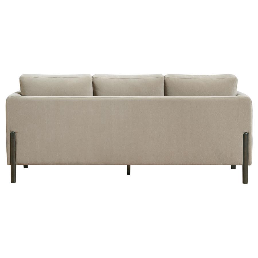 Islington - Fabric Upholstered Panel Arm Sofa - Taupe