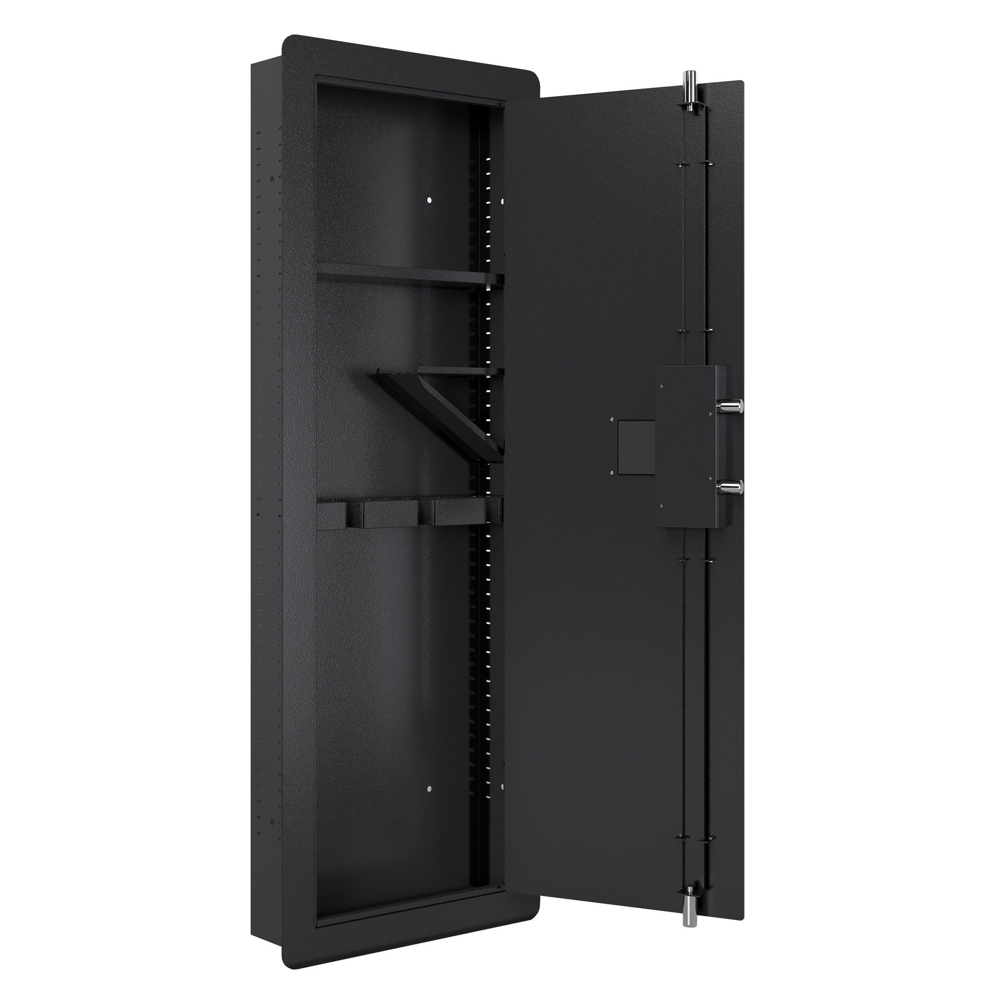 Wall Gun Safe, Gun Safes For Home, Gun Safes & Cabinets, Wall Safes Between The Studs, Quick Access Rifle Safe With Removable Shelf And Digital Keypad