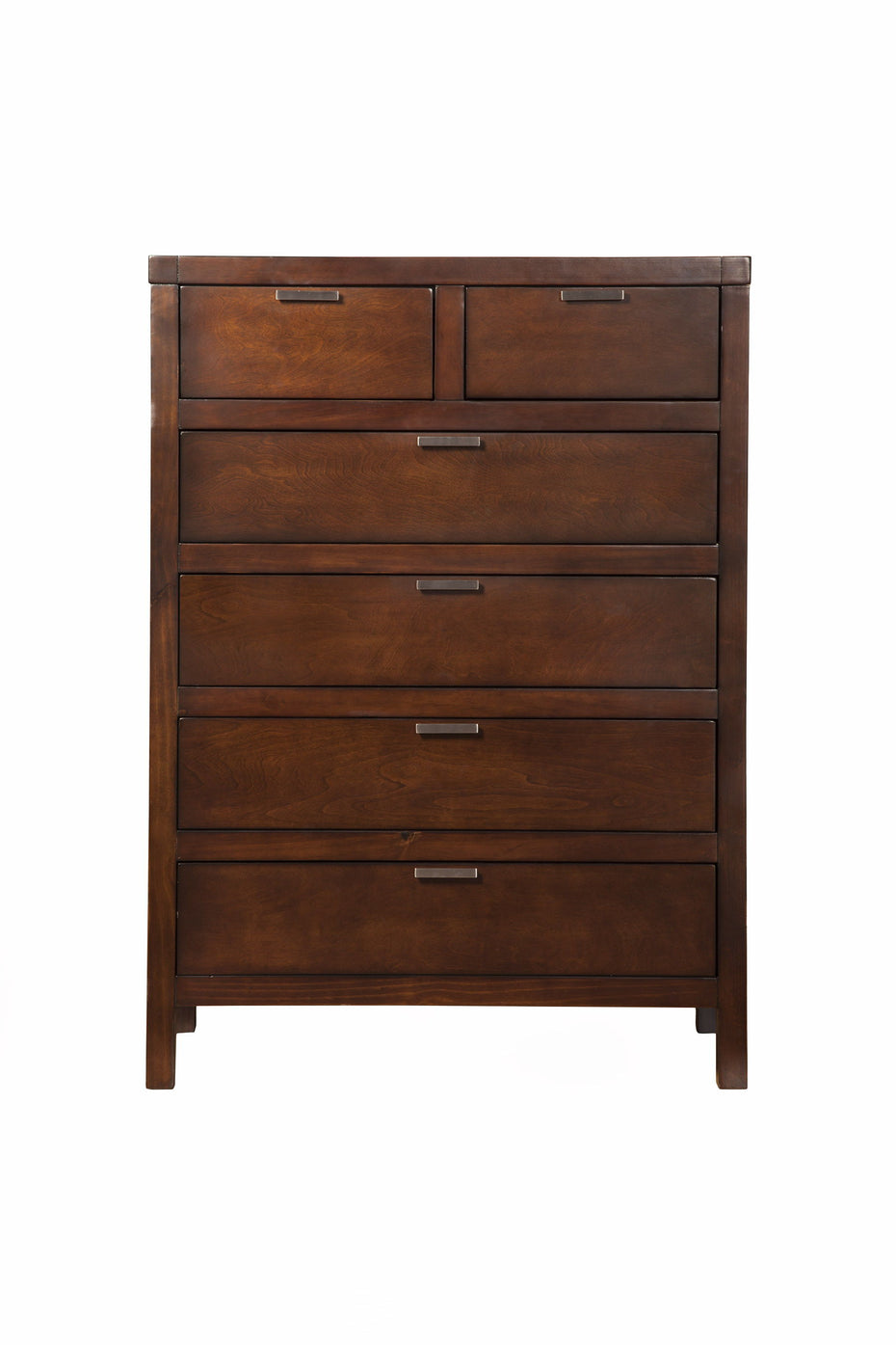 Solid Six Drawer Chest - Brown