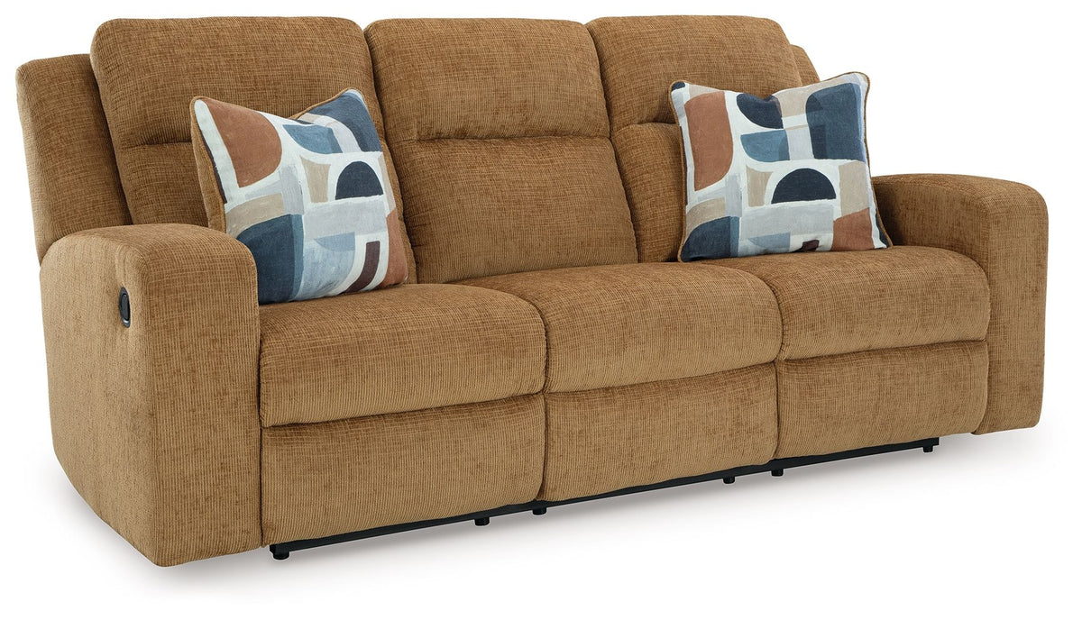 Kanlow - Reclining Sofa Light Brown by Signature Design by Ashley® | Bel Furniture