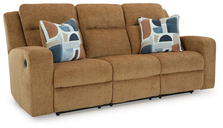 Kanlow - Reclining Sofa Light Brown by Signature Design by Ashley® | Bel Furniture