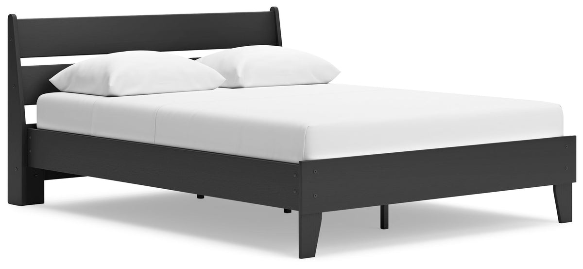 Socalle - Panel Platform Bed Black Queen by Millennium® by Ashley | Bel Furniture