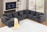 Nadine - Corduroy Modular Corner Sectional Sofa With Left Facing Chaise by Lilola Home | Bel Furniture