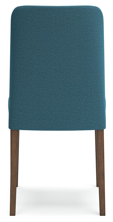 Lyncott - Blue / Brown - Dining Uph Side Chair (Set of 2) by Signature Design by Ashley® | Bel Furniture