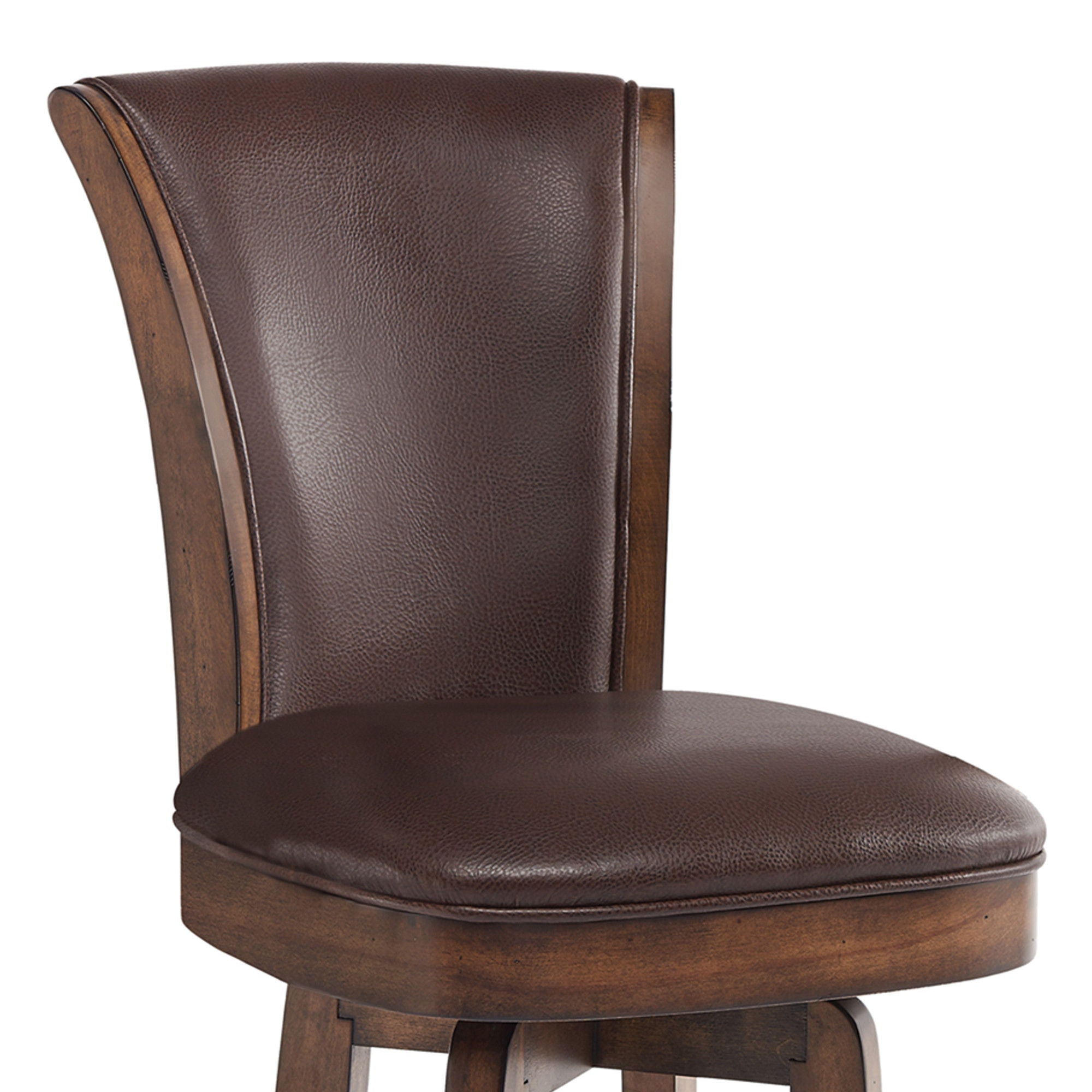 45" Swivel Bar Height Bar Chair - Brown / Chestnut