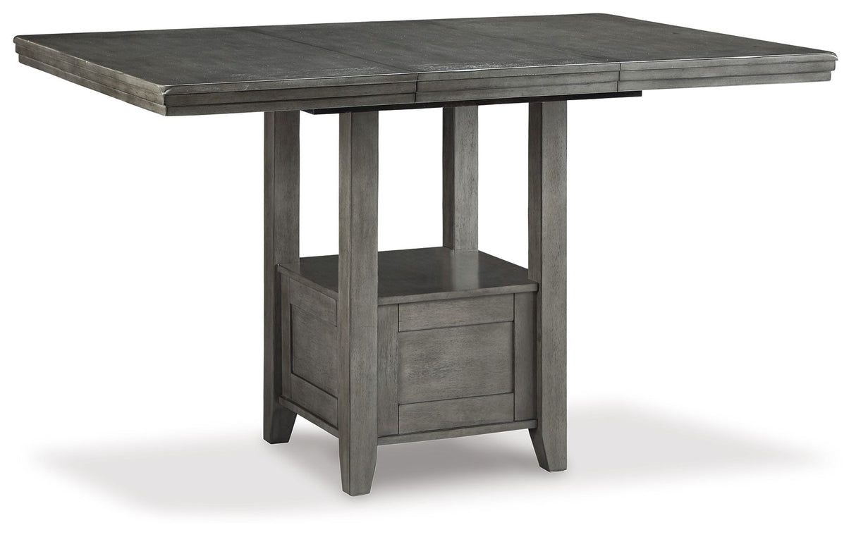 Hallanden - Rectangular Dining Room Counter Extension Table - Gray