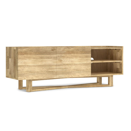 Harrow - TV Media Stand - Natural by Simpli-Home | Bel Furniture