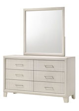 Charlie - Dresser & Mirror White by Crown Mark | Bel Furniture