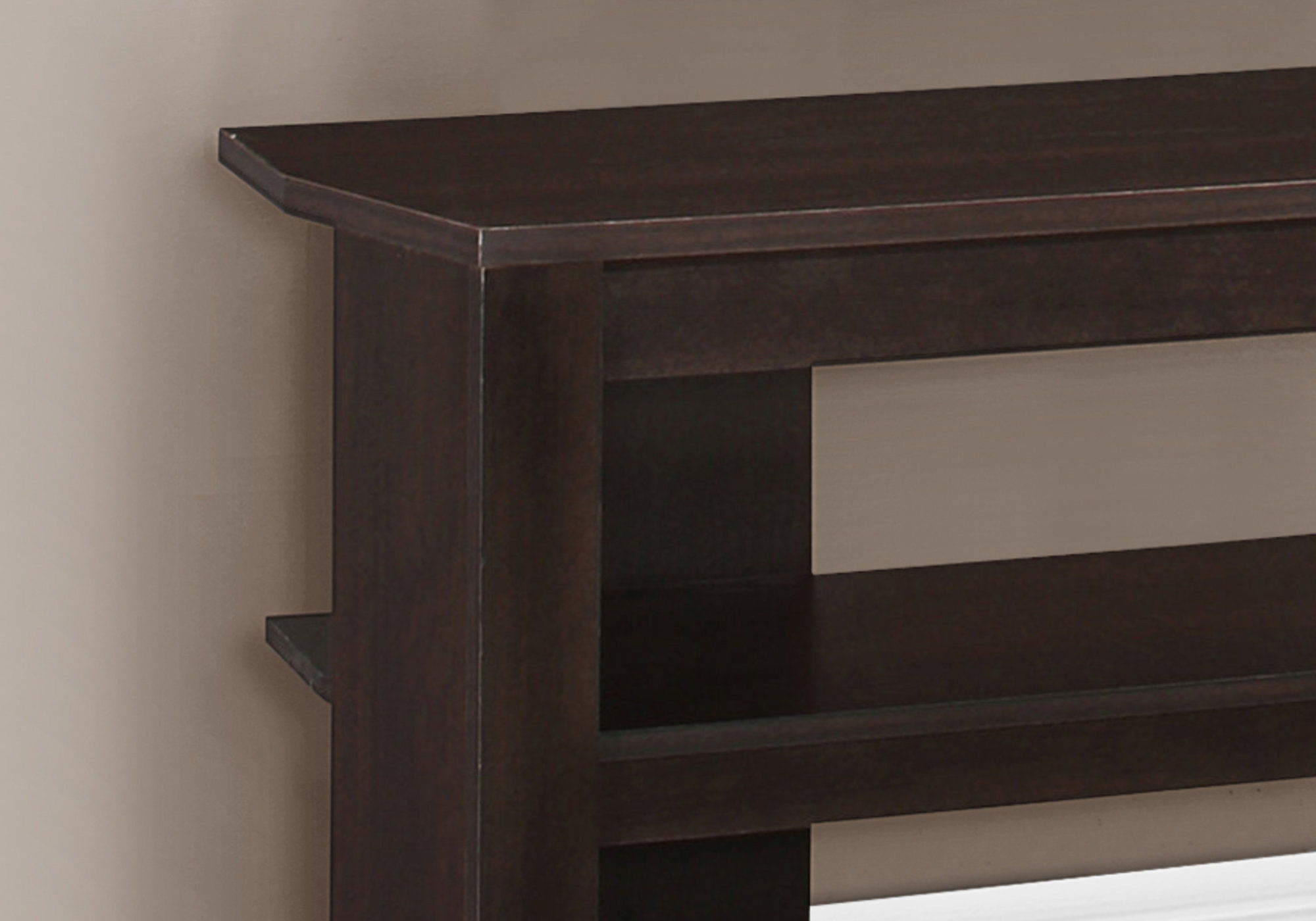 Open Shelving, TV Stand - Dark Brown