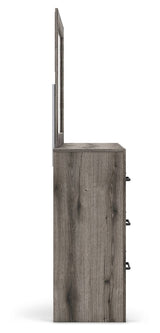 Graystorm - Brown Gray - Dresser And Mirror by Signature Design by Ashley® | Bel Furniture