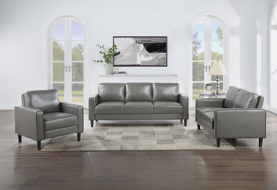 Ruth - Upholstered Track Arm Loveseat by Coaster Fine Furniture | Bel Furniture