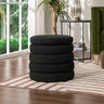 Fuji - Oversized Round Storage Ottoman by Jennifer Taylor Home | Bel Furniture