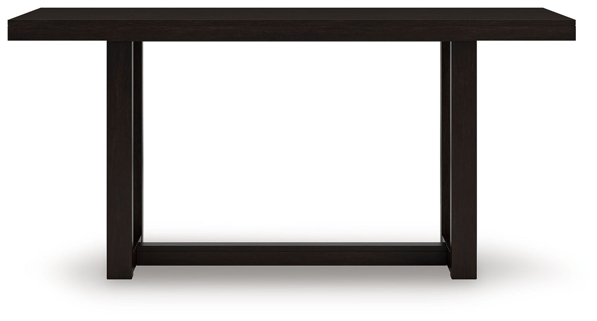 Neymorton - Rectangular Dining Room Counter Table - Dark Grayish Brown