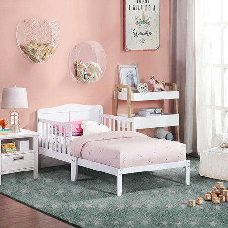 Birdie - Toddler Bed - Two Tone White by Simple Living | Bel Furniture
