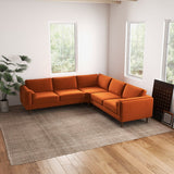 Amber - Velvet Corner Sectional Sofa