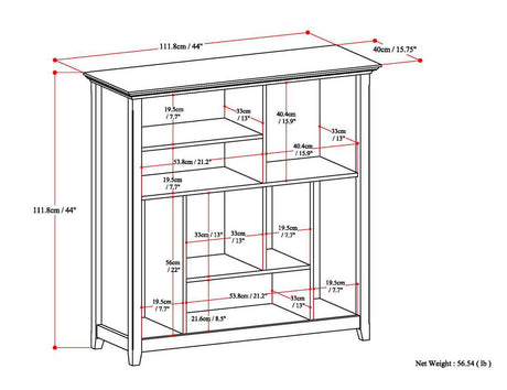 Amherst - Multi Cube Bookcase And Storage Unit by Simpli-Home | Bel Furniture