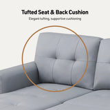 Lexi - Vegan Leather Modern Reversible Sleeper Sectional Sofa With Storage Chaise