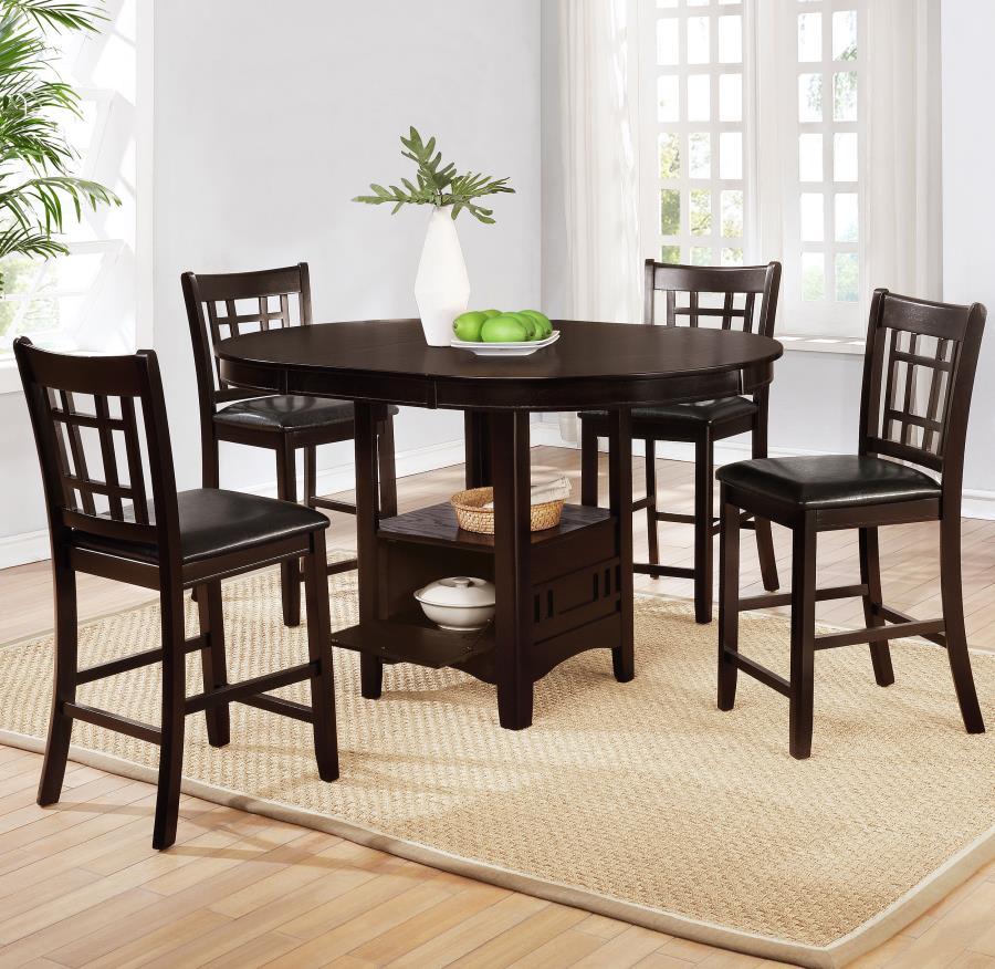 Lavon - Oval Extension Counter Dining Table - Espresso