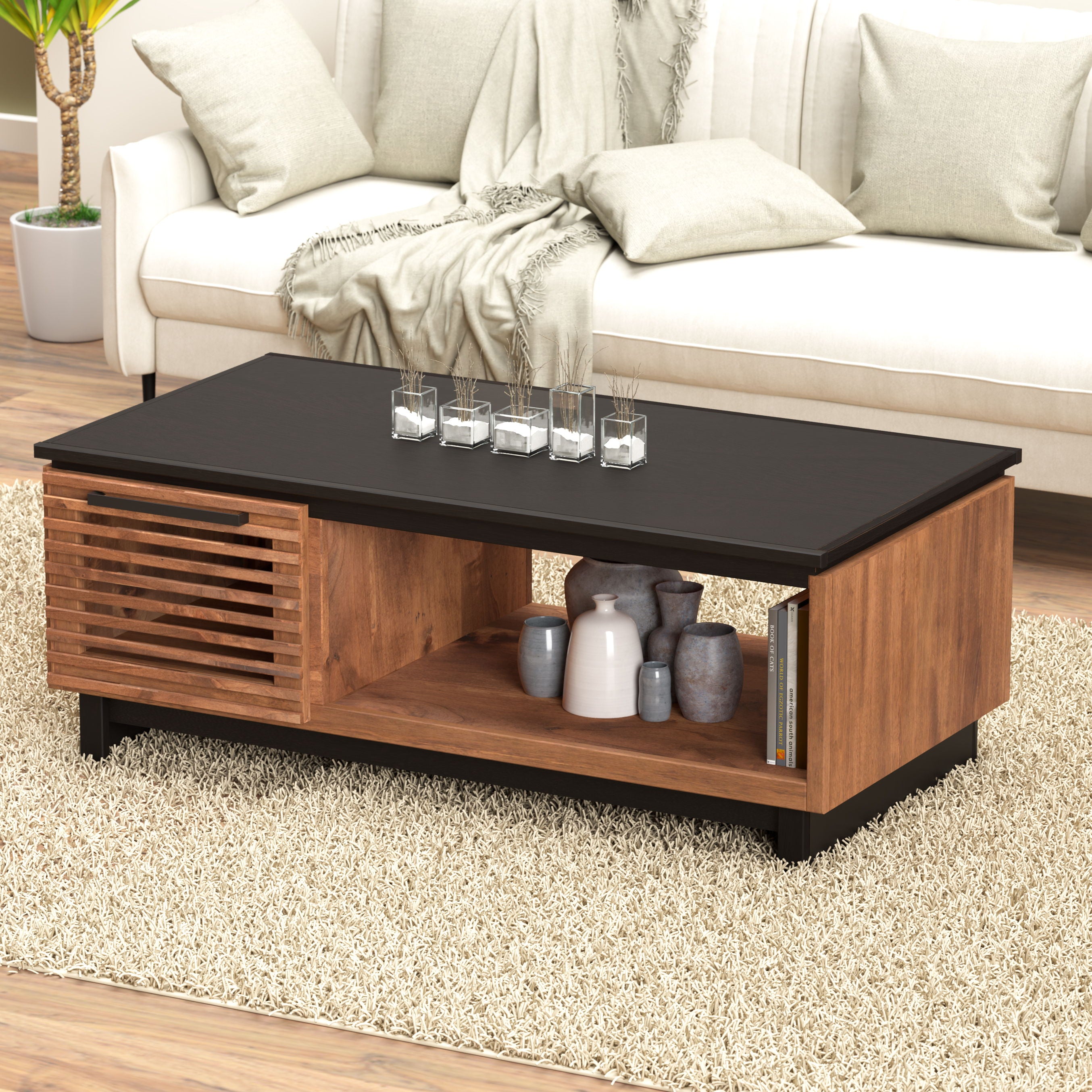 Graceland - Coffee Table - Black, Bourbon