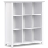Acadian - Handcrafted Cube Storage White 44"W x 15.75"D x 48"H by Simpli-Home | Bel Furniture