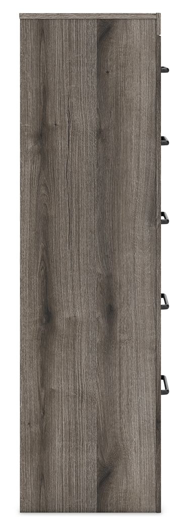 Graystorm - Brown Gray - Five Drawer Chest by Signature Design by Ashley® | Bel Furniture