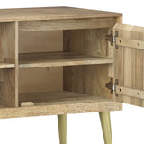 Jager - TV Media Stand - Natural by Simpli-Home | Bel Furniture