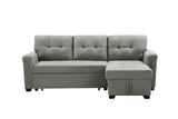 Lucca - Linen Reversible Sleeper Sectional Sofa With Storage Chaise