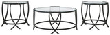 Tarrin - Black - Occasional Table Set (Set of 3) by Signature Design by Ashley® | Bel Furniture