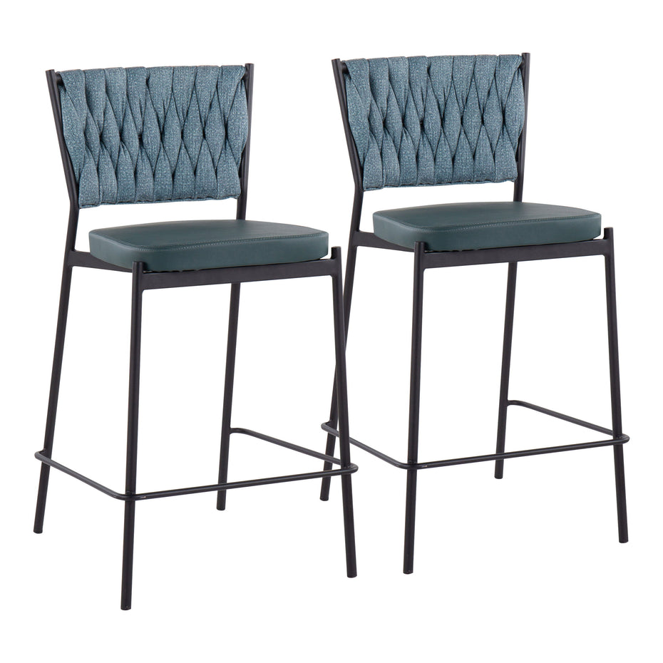 Tania - Braided Contemporary Counter Stool (Set of 2)