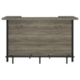 Bellemore - Freestanding Home Bar Wine Cabinet - Gray Driftwood by CoasterEssence | Bel Furniture