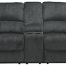 Draycoll - Reclining Loveseat Dark Gray Manual Reclining by Signature Design by Ashley® | Bel Furniture
