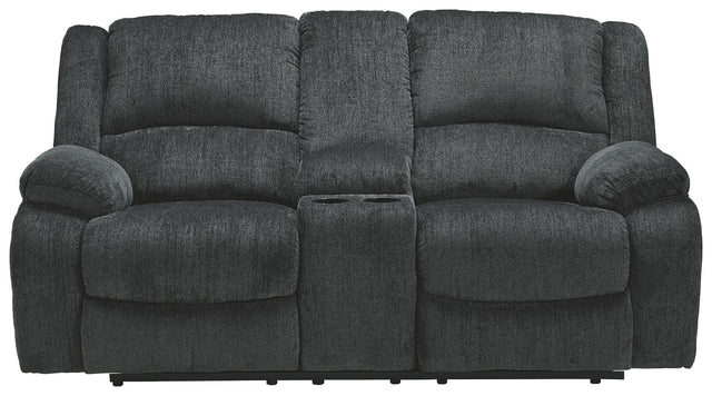 Draycoll - Reclining Loveseat Dark Gray Manual Reclining by Signature Design by Ashley® | Bel Furniture