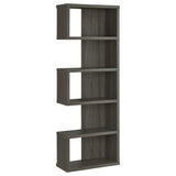 Joey - 5-tier Alternating Boxes Design Bookcase by CoasterEveryday | Bel Furniture