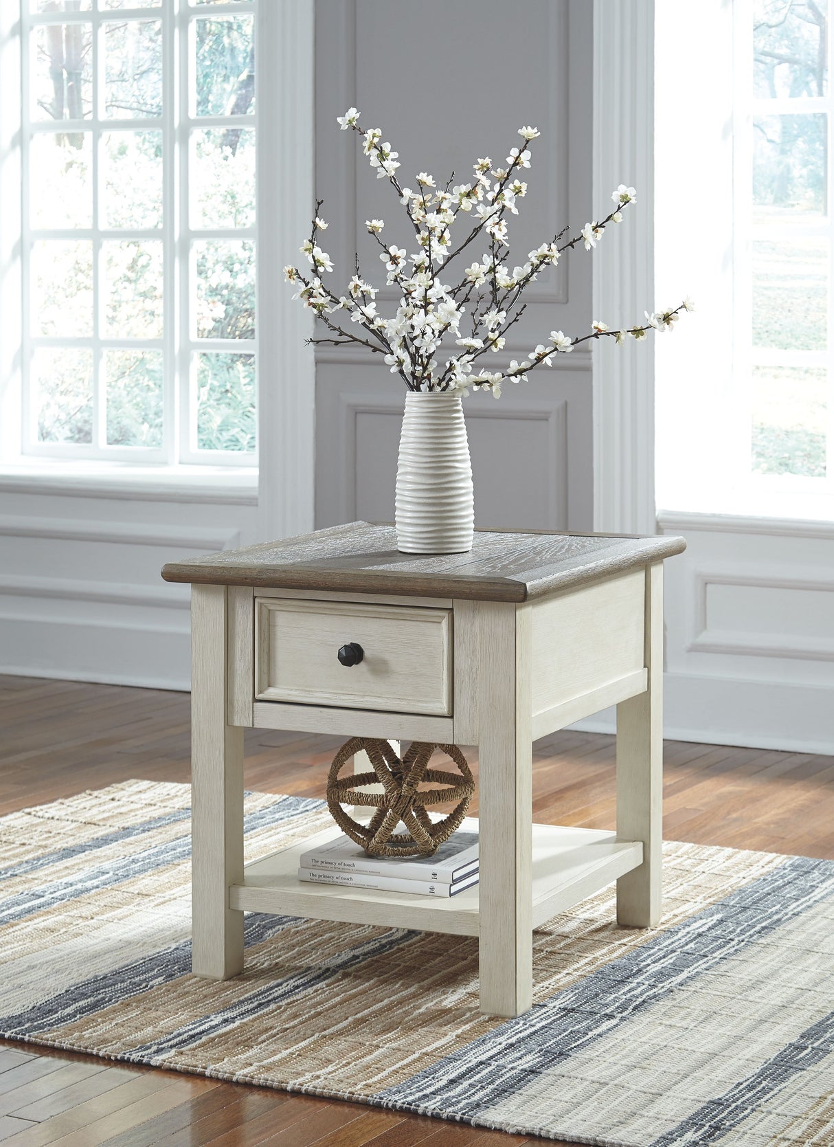 Bolanburg - White / Brown / Beige - Rectangular End Table by Signature Design by Ashley® | Bel Furniture