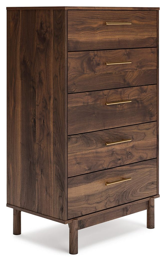 Calverson - Accent Drawer Chest Light Brown 5 Drawers by Signature Design by Ashley® | Bel Furniture