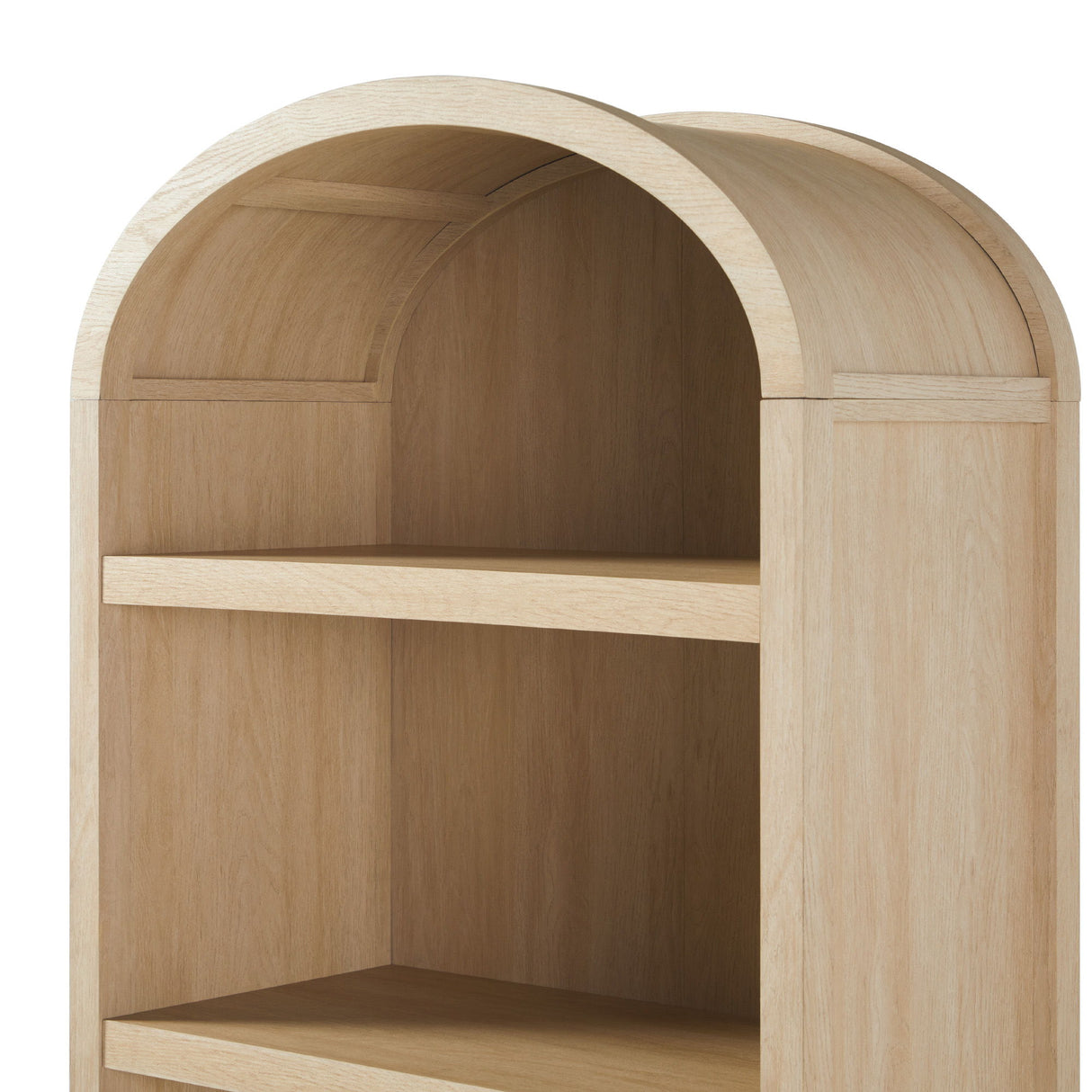 Modern 5 Shelf Open Arched Bookshelf by Walker Edison | Bel Furniture