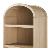 Modern 5 Shelf Open Arched Bookshelf by Walker Edison | Bel Furniture