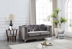 Stylish Sloped Arm Loveseat