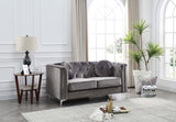 Stylish Sloped Arm Loveseat
