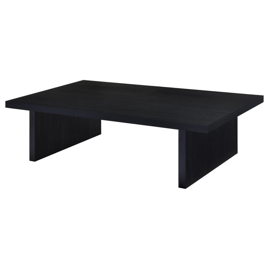 Max - Rectangular Engineered Laminate Coffee Table - Black by Coaster Fine Furniture | Bel Furniture