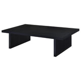 Max - Rectangular Engineered Laminate Coffee Table - Black by Coaster Fine Furniture | Bel Furniture