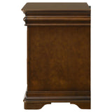 Garland - 3-Drawer Nightstand Bedside Table - Brown Cherry