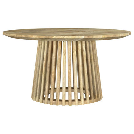 Touhy - Round Solid Wood Table Light Brown Coffee Tables by Coaster Fine Furniture | Bel Furniture