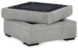 Casselbury - Cement - Ottoman With Storage by Signature Design by Ashley® | Bel Furniture