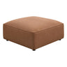 Jennifer - Square Upholstered Ottoman Light Brown by CoasterElevations | Bel Furniture