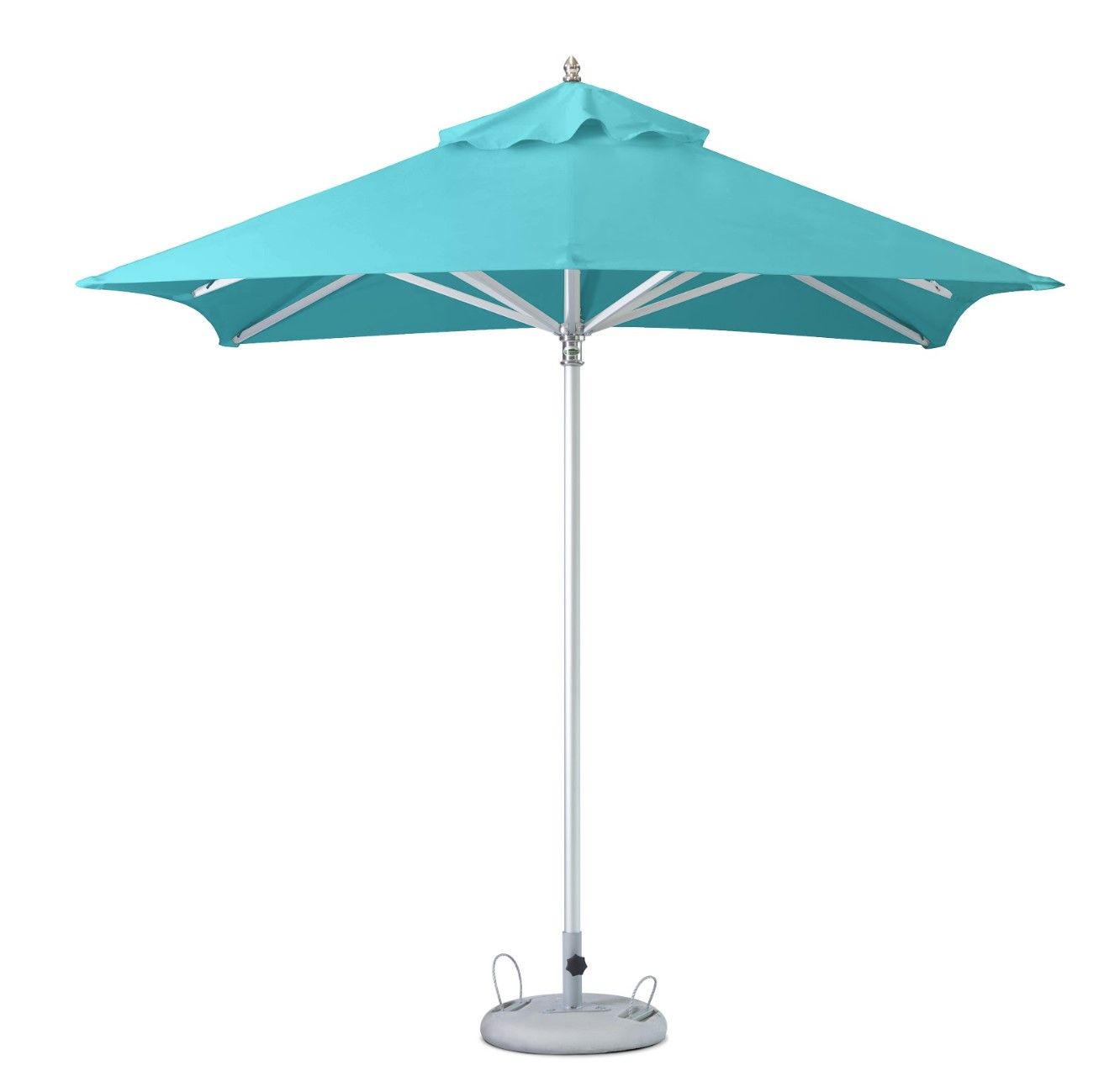 Polyester Square Market Patio Umbrella - Aqua