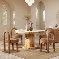 Penny - Round Arched Fully Upholstered Dining Side Chair (Set of 2)