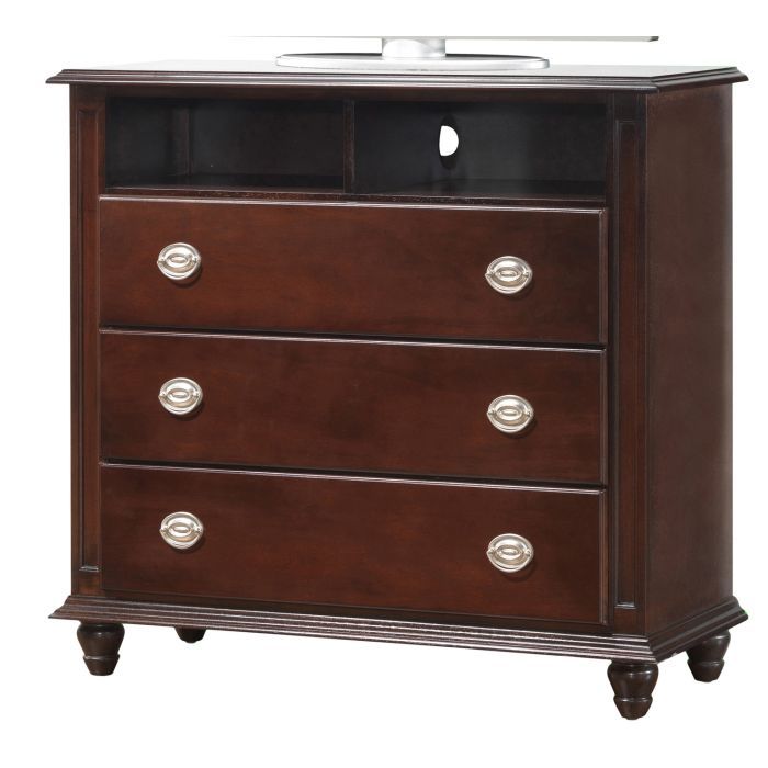 Media Storage Chest Cappuccino