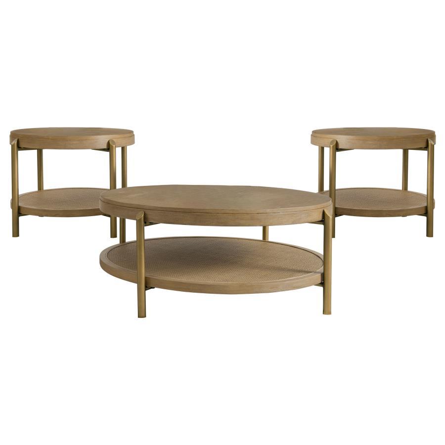 Arini - Round Coffee And End Table Set by Coaster Fine Furniture | Bel Furniture
