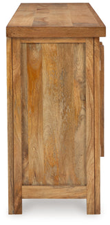 Dresor - Natural - Accent Cabinet by Signature Design by Ashley® | Bel Furniture